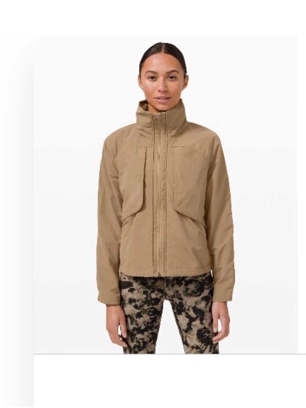 Lululemon Women’s Align Jacket in Tan - Lightweight Zip-Front
